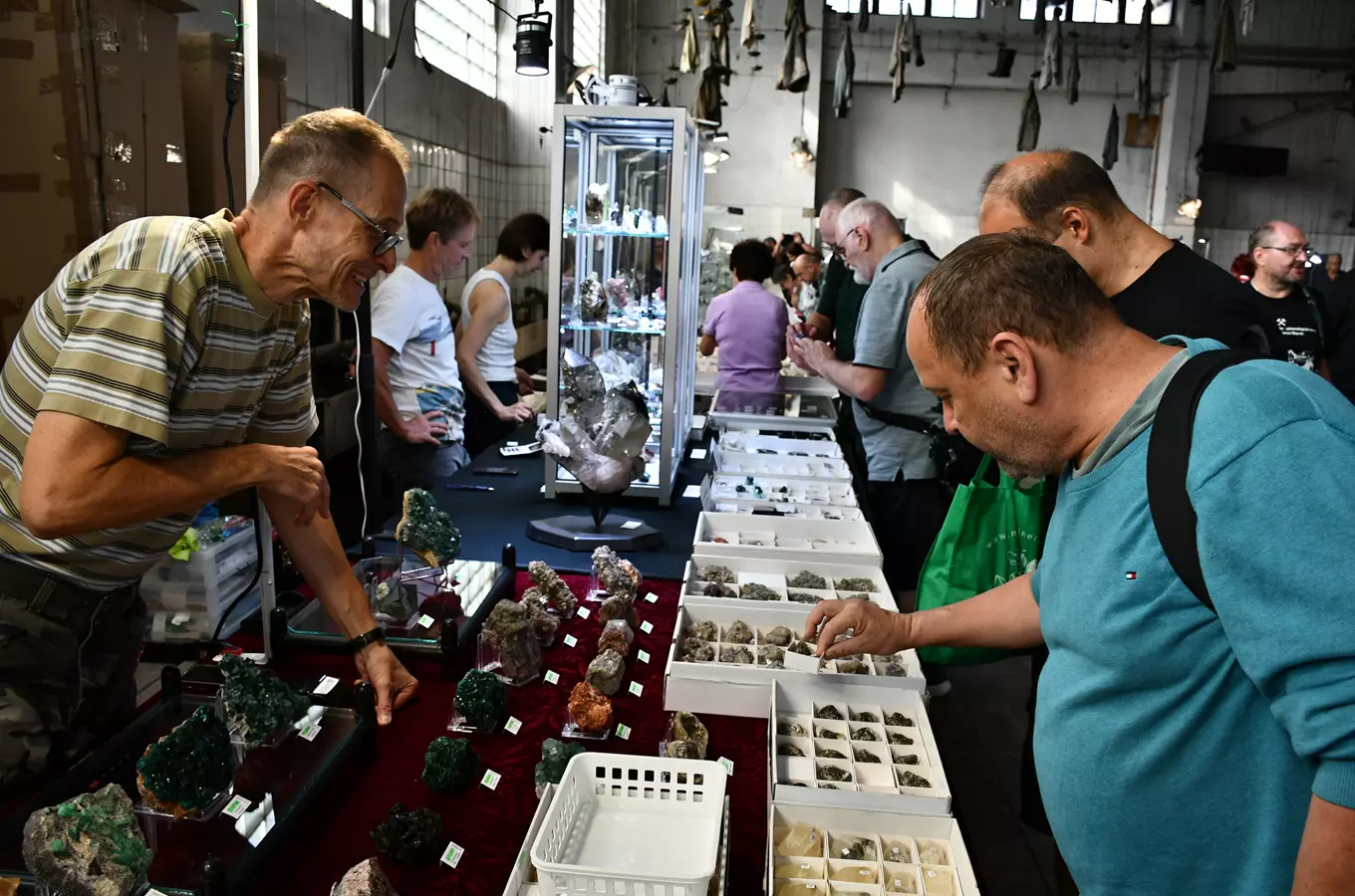Mineralogicko – paleontologická burza v Hornickém skanzenu Mayrau