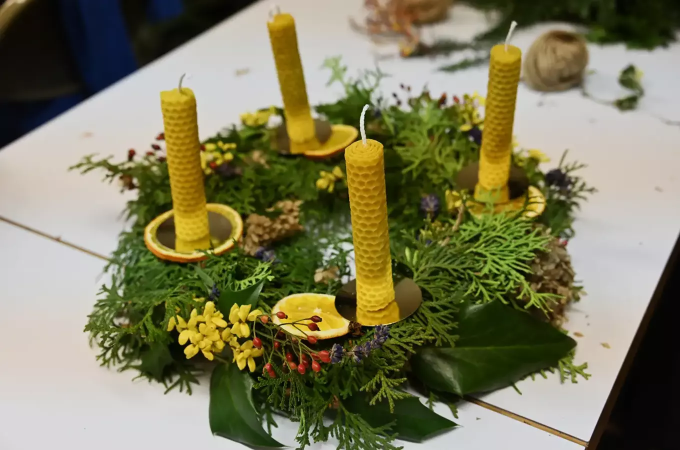 Přírodní adventní věnce
