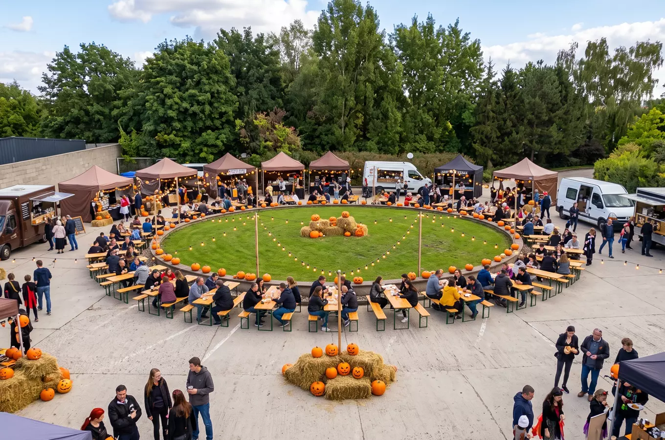 Halloween street food festival Chomutov