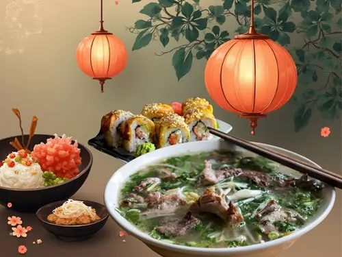 Asijský brunch ve Františkových Lázních