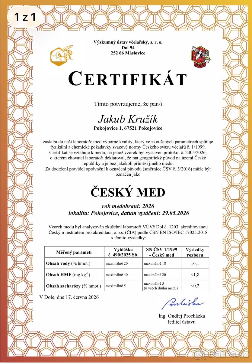 Med květový